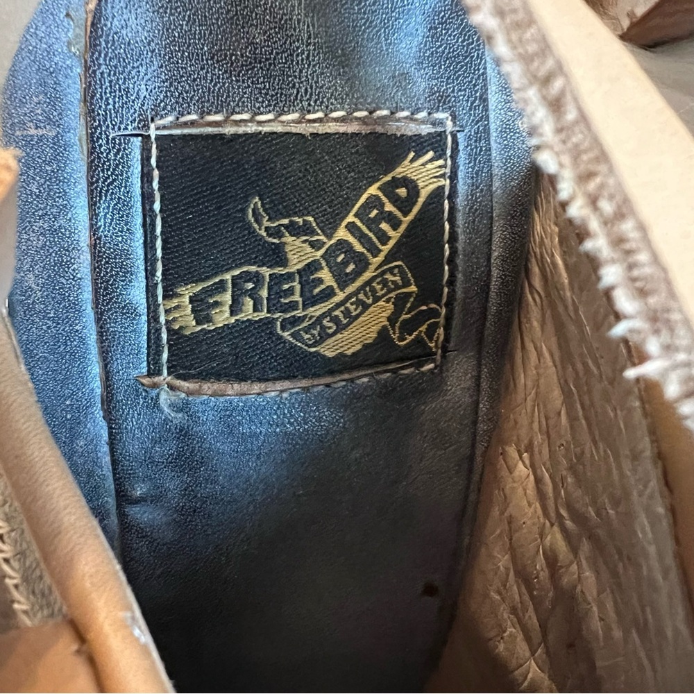 Freebird By Steven Patchwork Leather Mule Clogs Size 10 - Picture 8 of 9